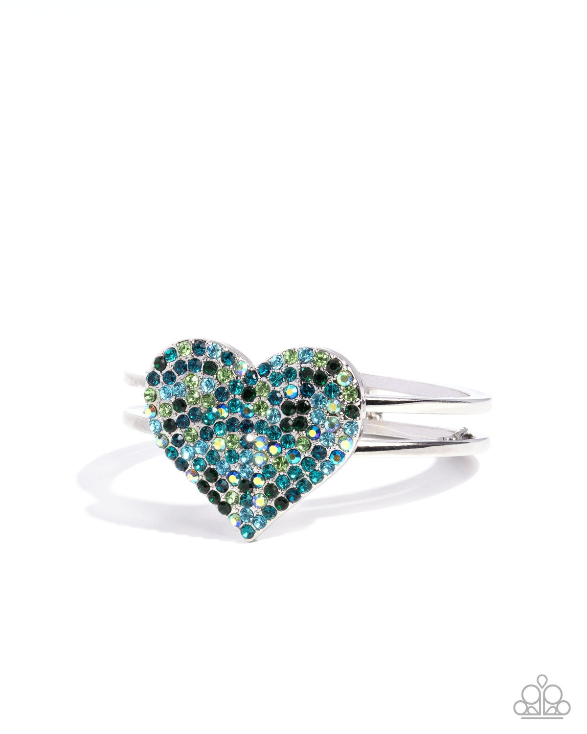 Significant Shimmer - Green Bracelet - Silver | Paparazzi Accessories