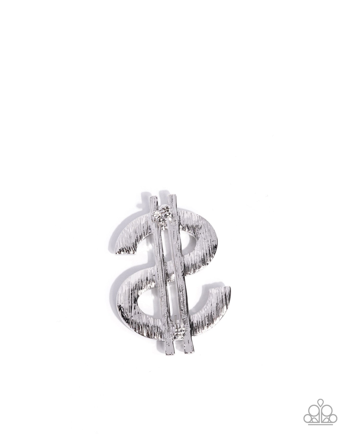 Raking in the Bling - White Brooch | Paparazzi Accessories