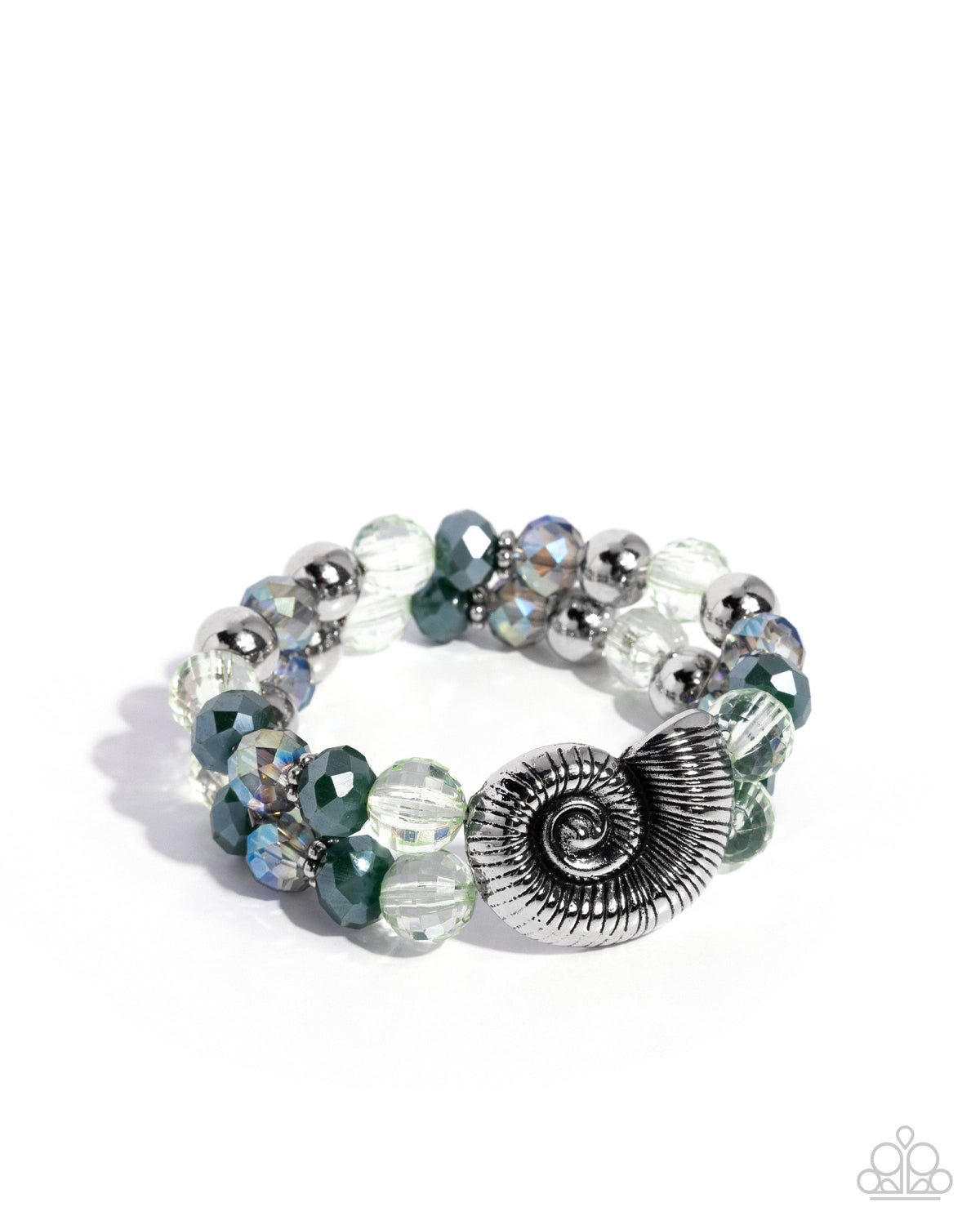 Snail Shimmer - Green Bracelet | Paparazzi Accessories