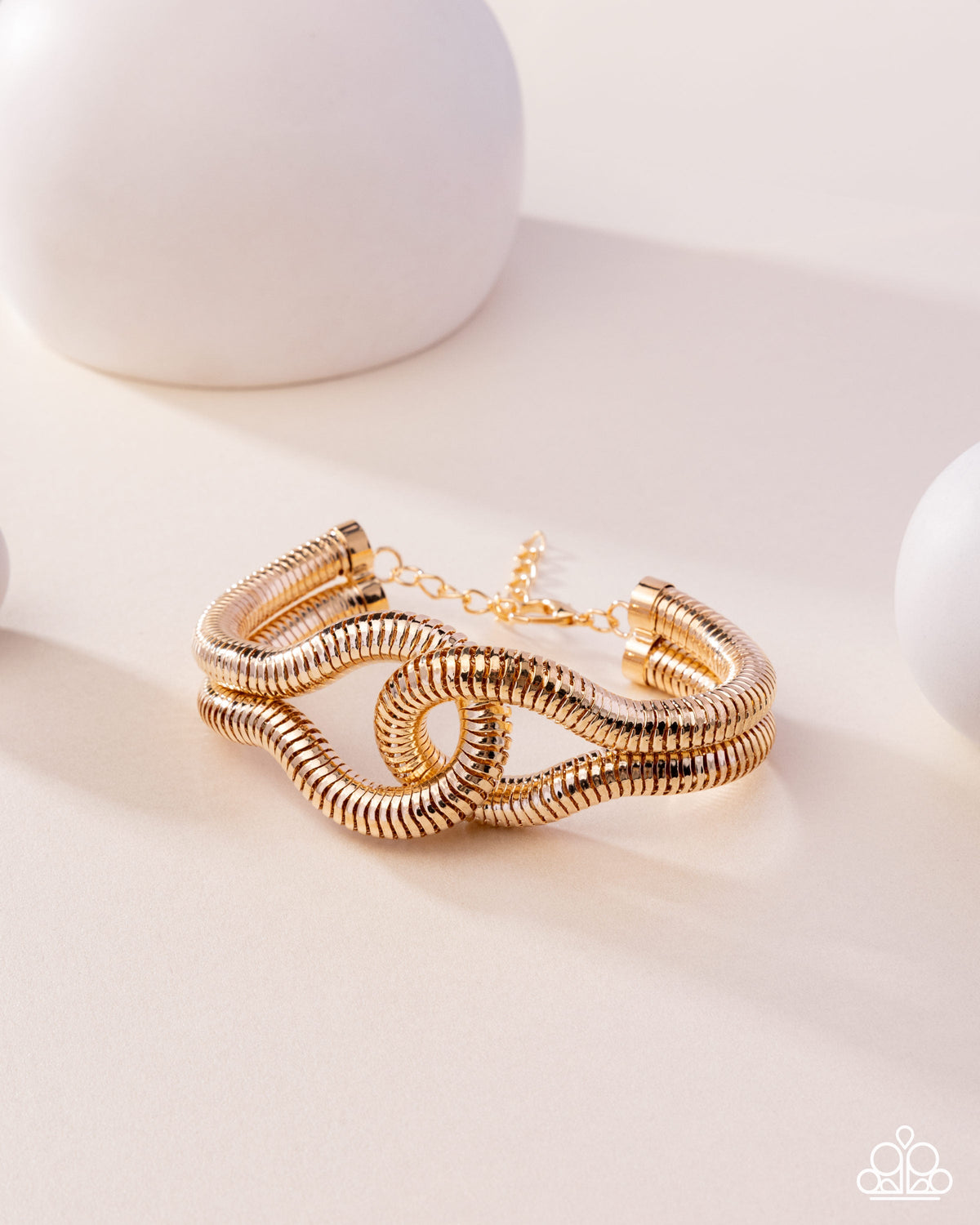 Interlocked Ignition - Gold Bracelet | Paparazzi Accessories