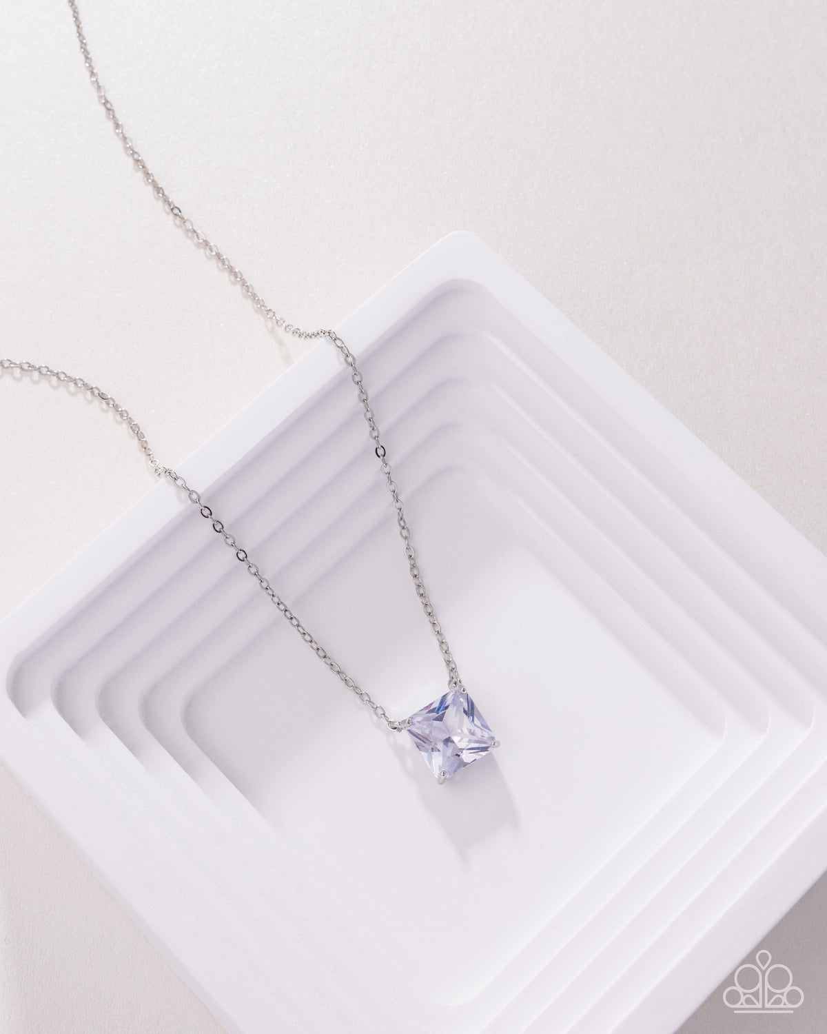 Enjoy the GLOW - White Necklace | Paparazzi Accessories