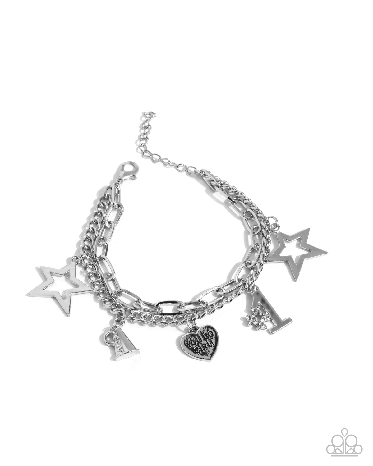 Team Spirit Bracelet - White | Paparazzi Accessories