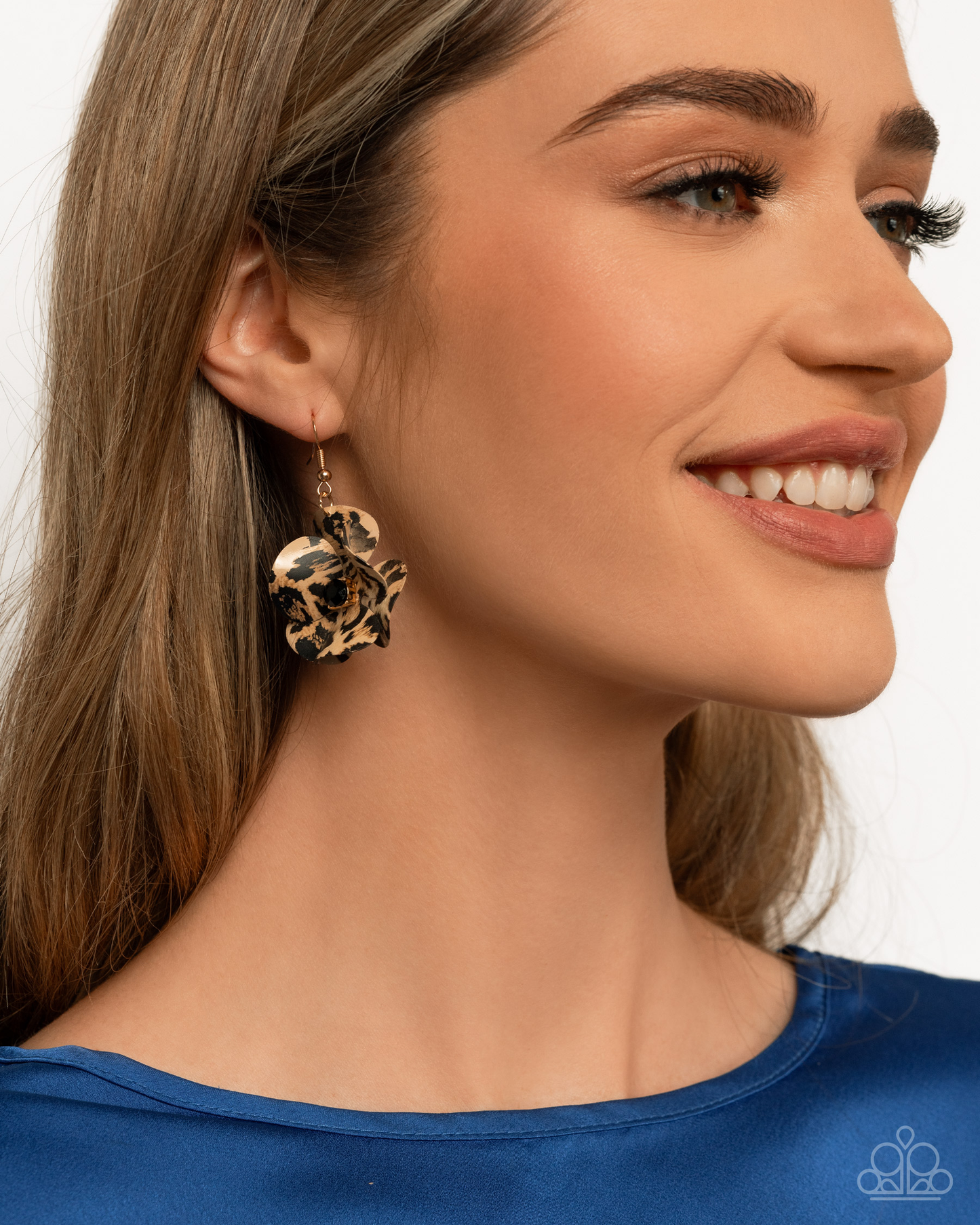 Legendary Leopard - Black Earrings | Paparazzi Accessories
