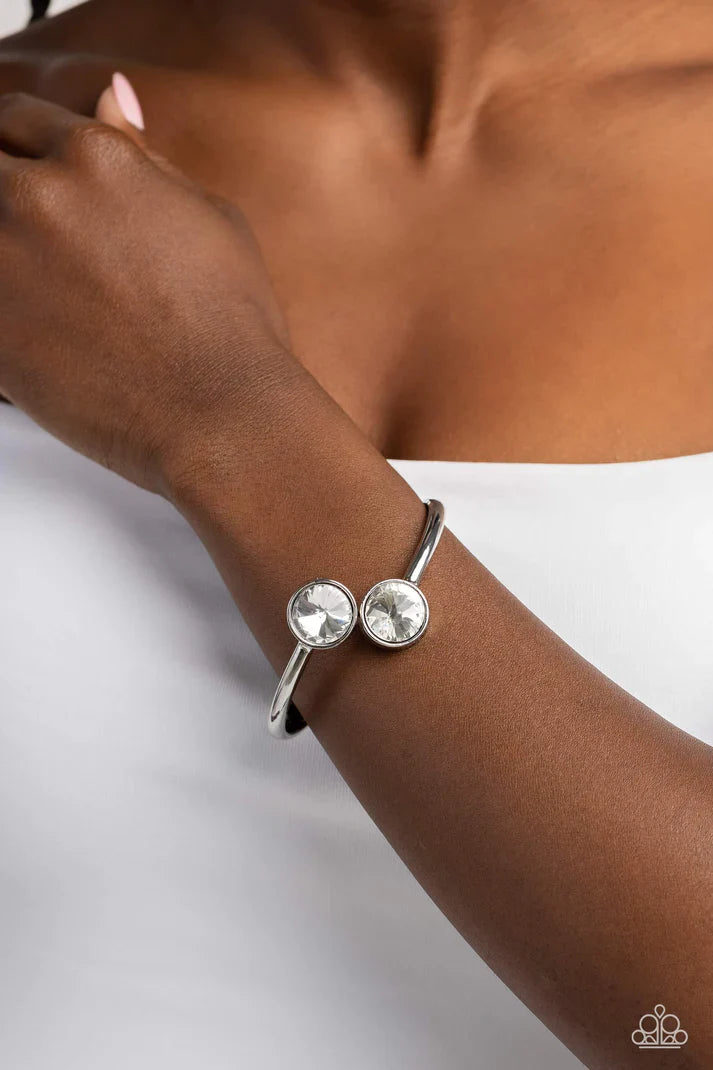 Daily Dazzle - White Bracelet | Paparazzi Accessories