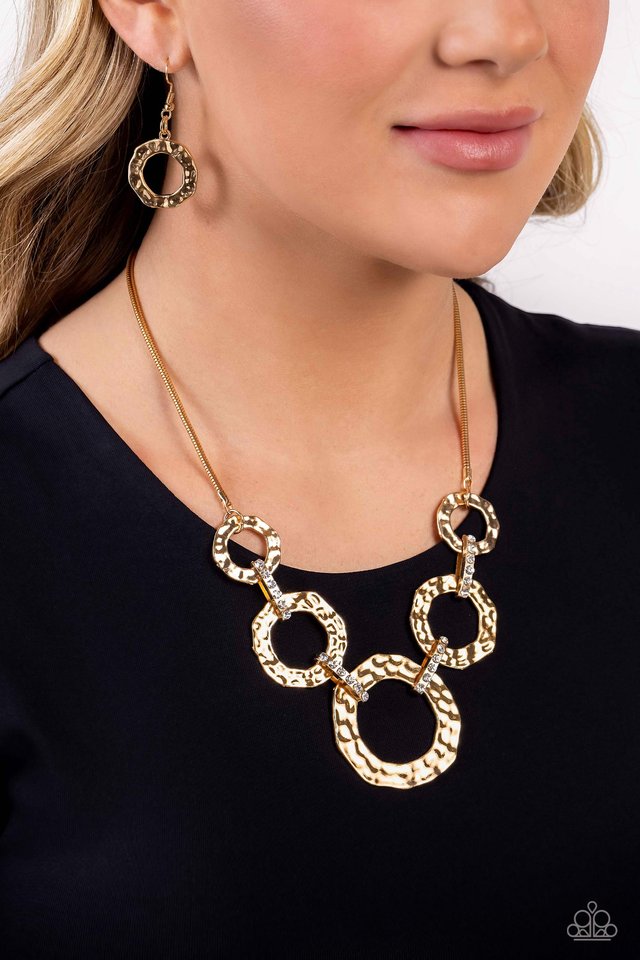 Rounded Redux - Gold Necklace | Paparazzi Accessories