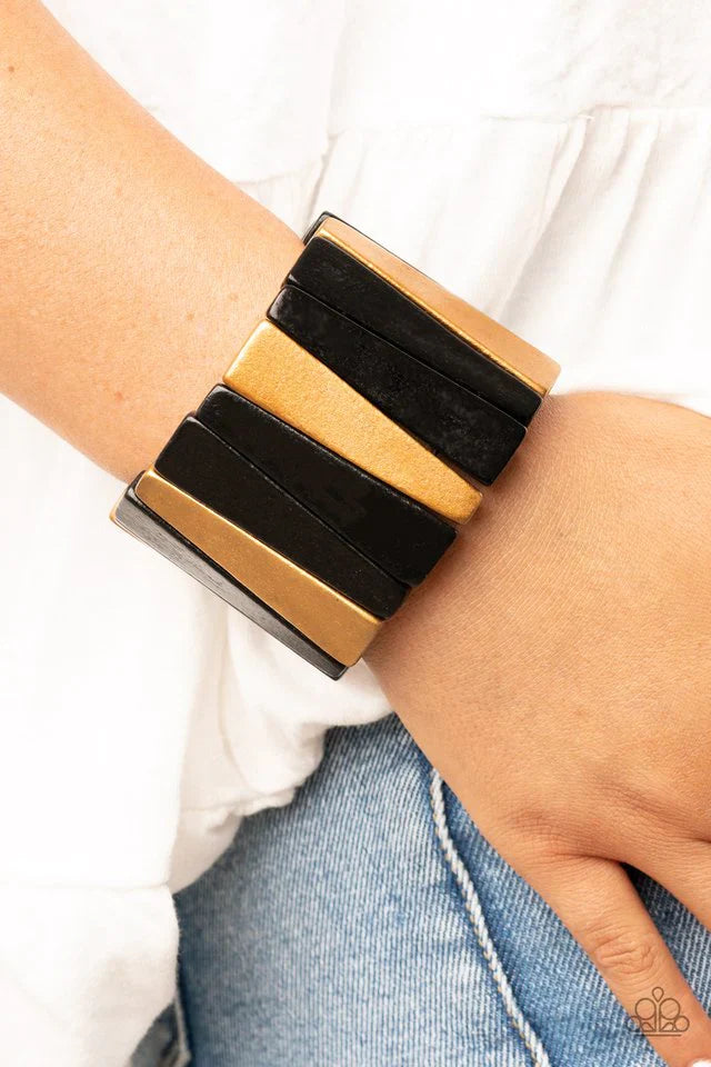 Bahama Boardwalk- Black Bracelet | Paparazzi Accessories