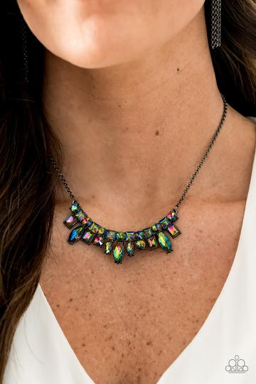 Wish Upon A ROCK STAR - Multi Oil Spill Necklace | Paparazzi Accessories