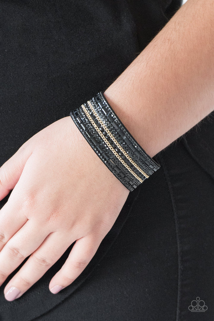 Rebel Radiance - Black Bracelet | Paparazzi Accessories