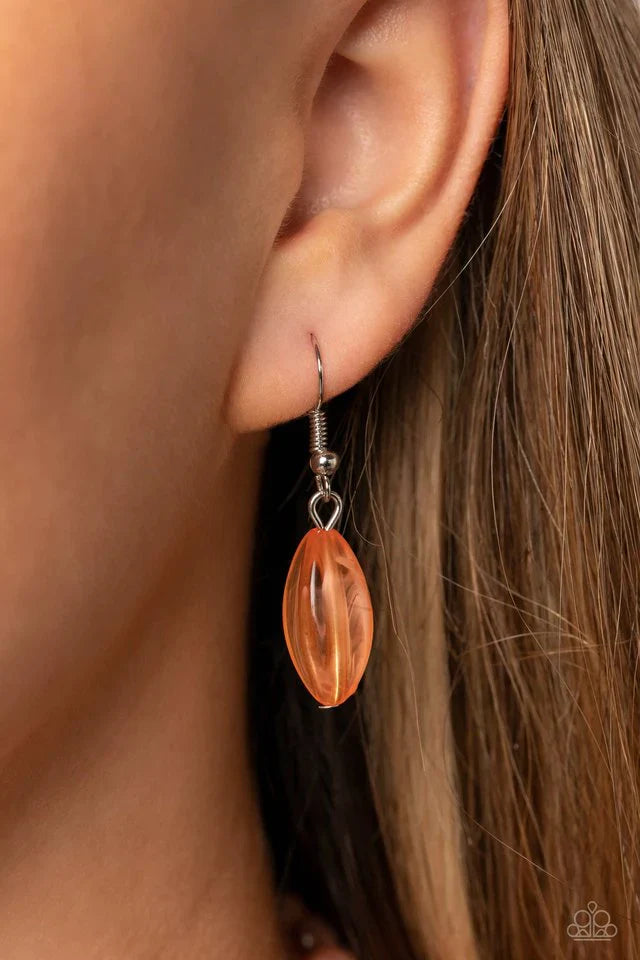 Layered Lass - Orange Necklace | Paparazzi Accessories