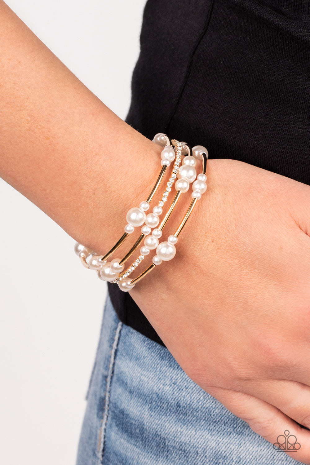 Paparazzi Marina Masterpiece - Gold Bracelet -Paparazzi Jewelry Images