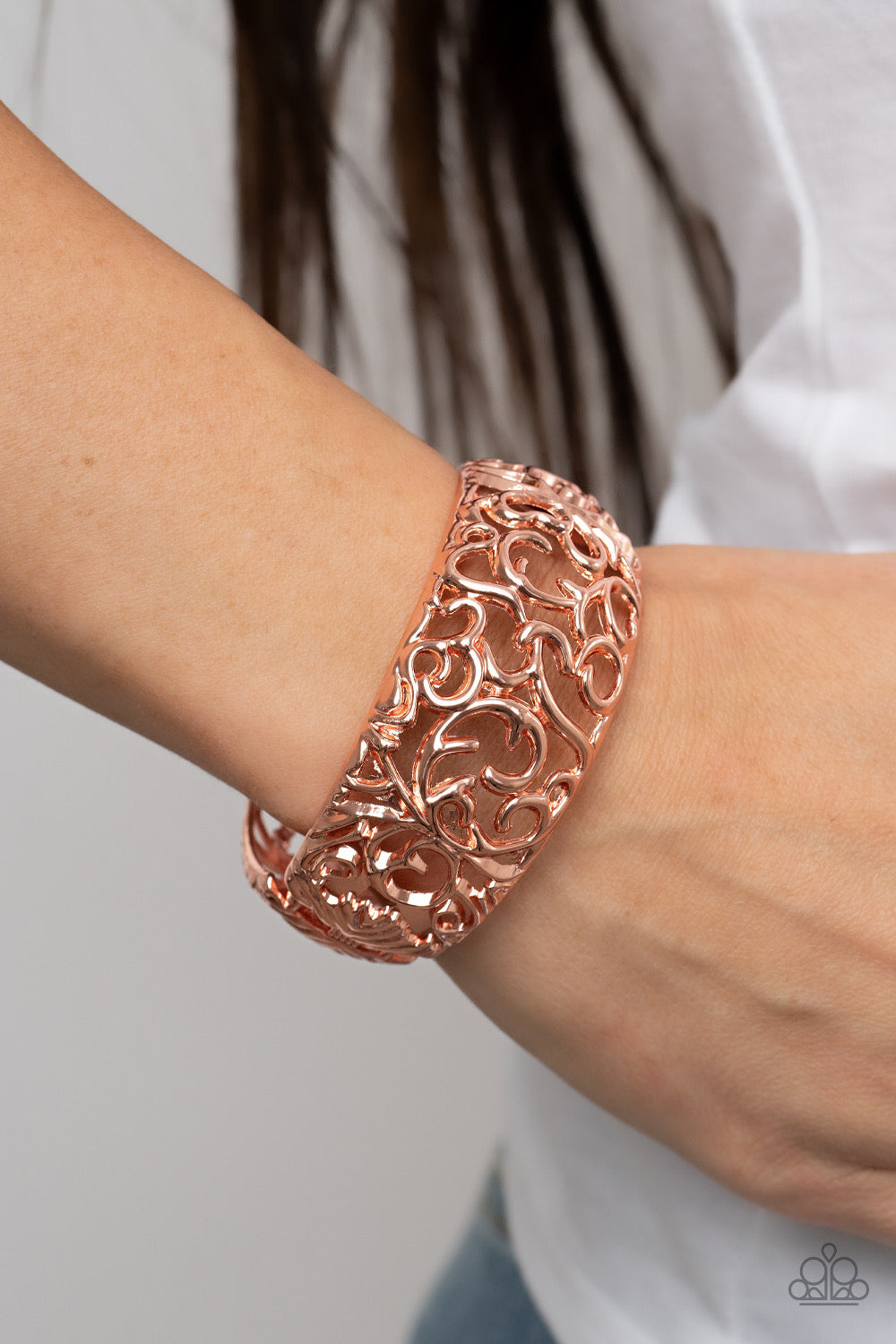 Courtyard Couture - Copper Bracelet | Paparazzi Accessories