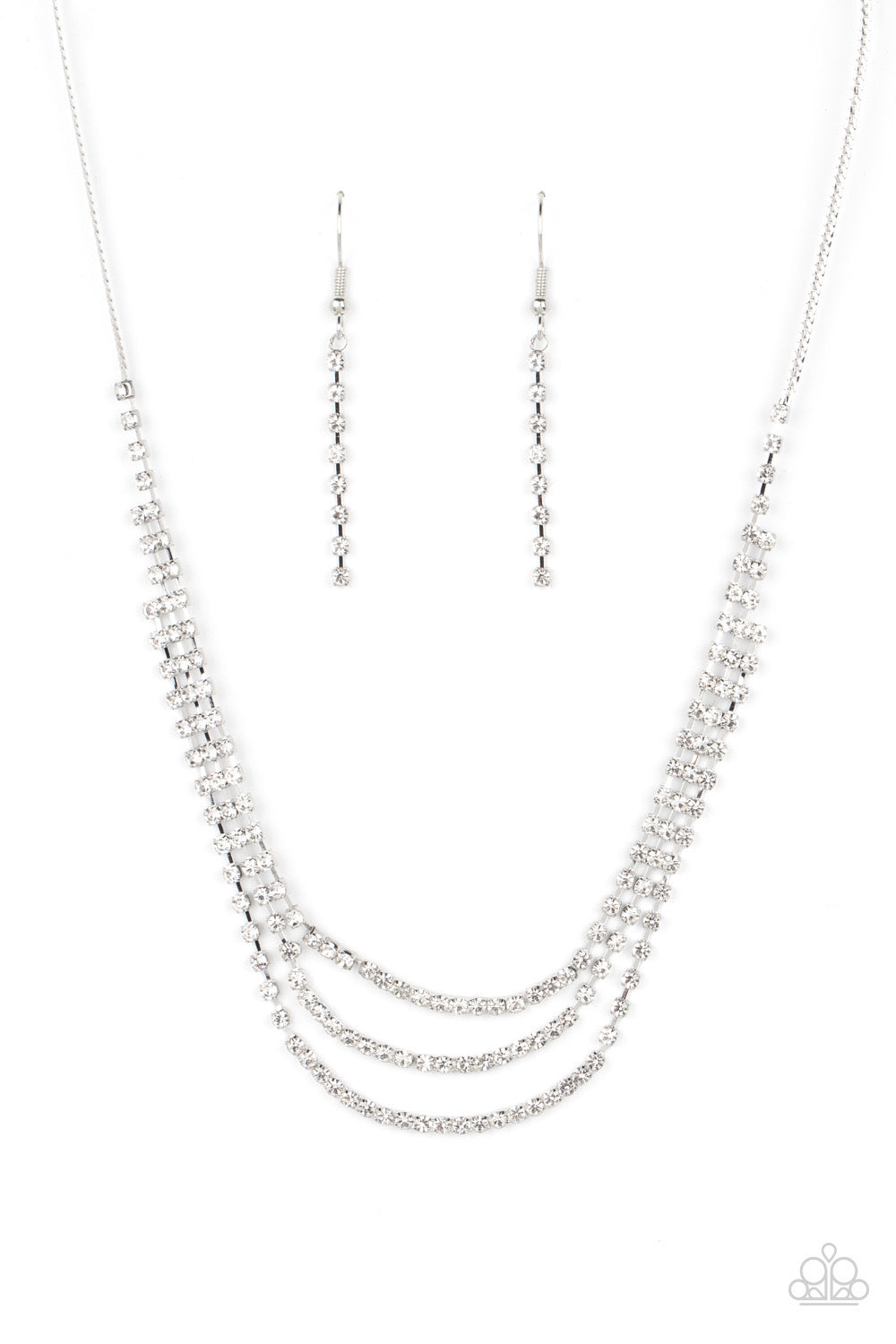 Surreal Sparkle - White Necklace | Paparazzi Accessories