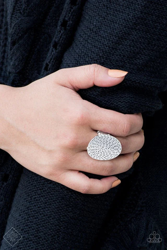 Paparazzi Brave The Elements - Silver Rings Paparazzi Jewelry Images