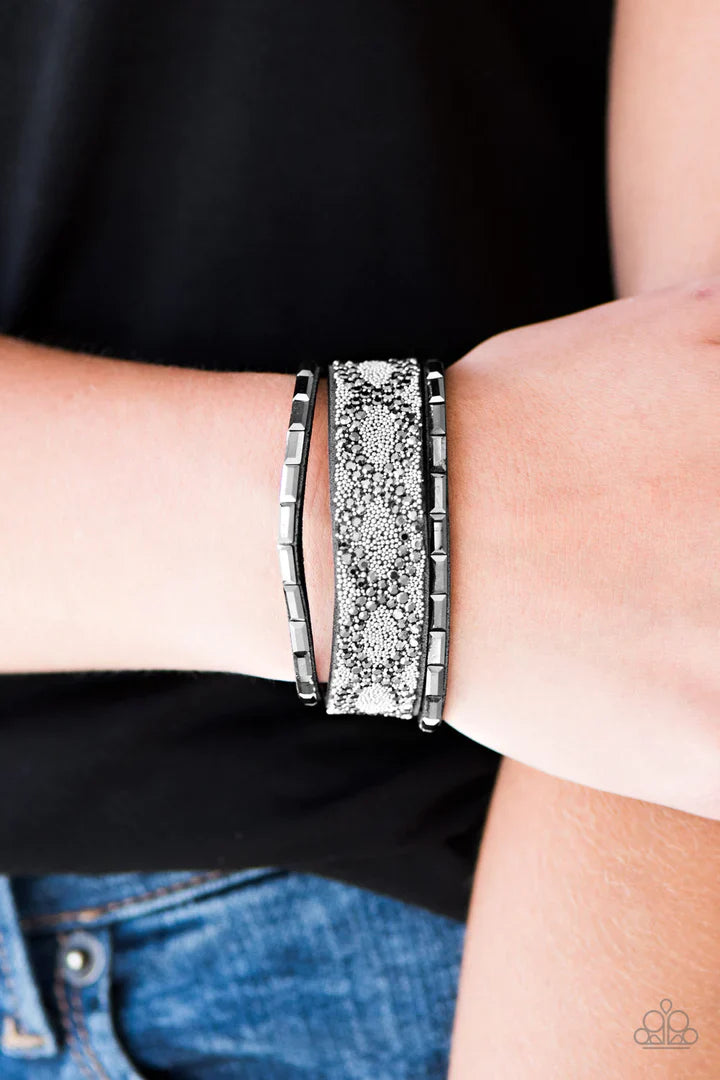 Put On Your Beast Face - Silver Bracelet | Paparazzi Accessories