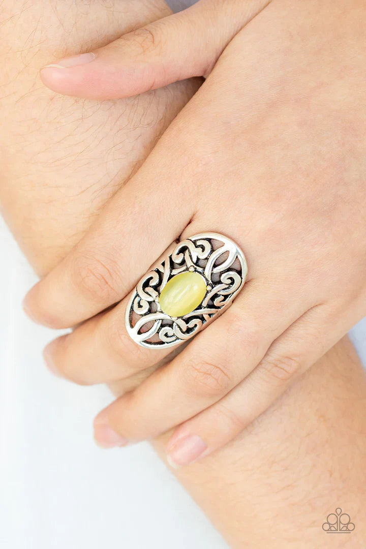 Gleam Big Yellow Ring