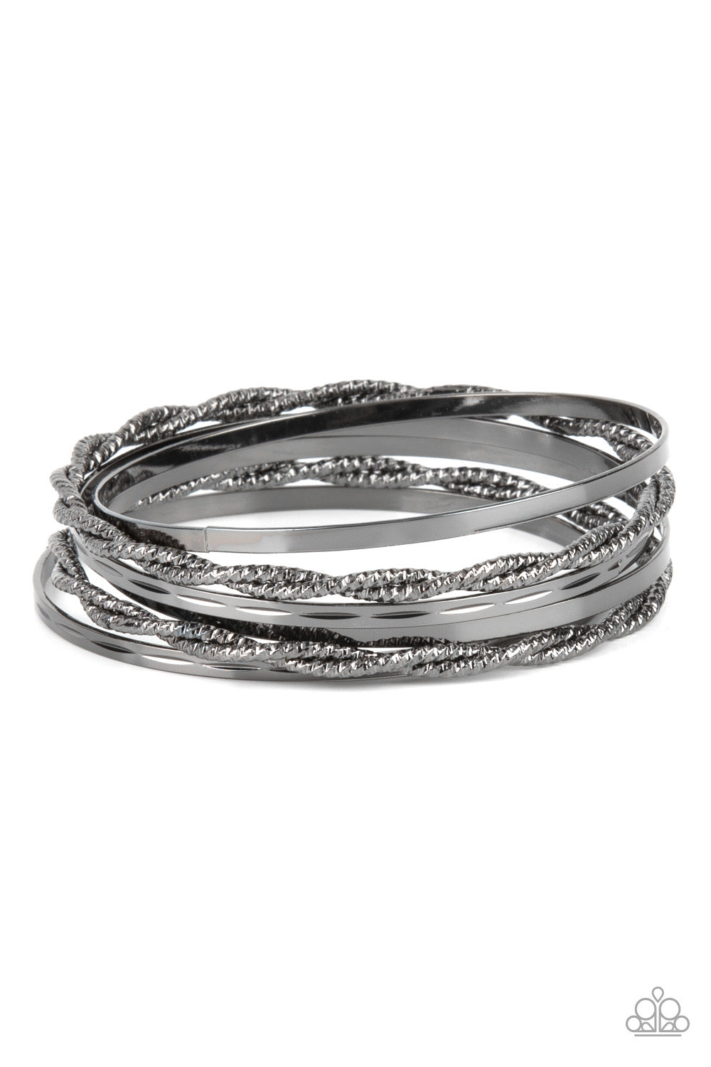 Sensational Shimmer - Black Bracelet | Paparazzi Accessories