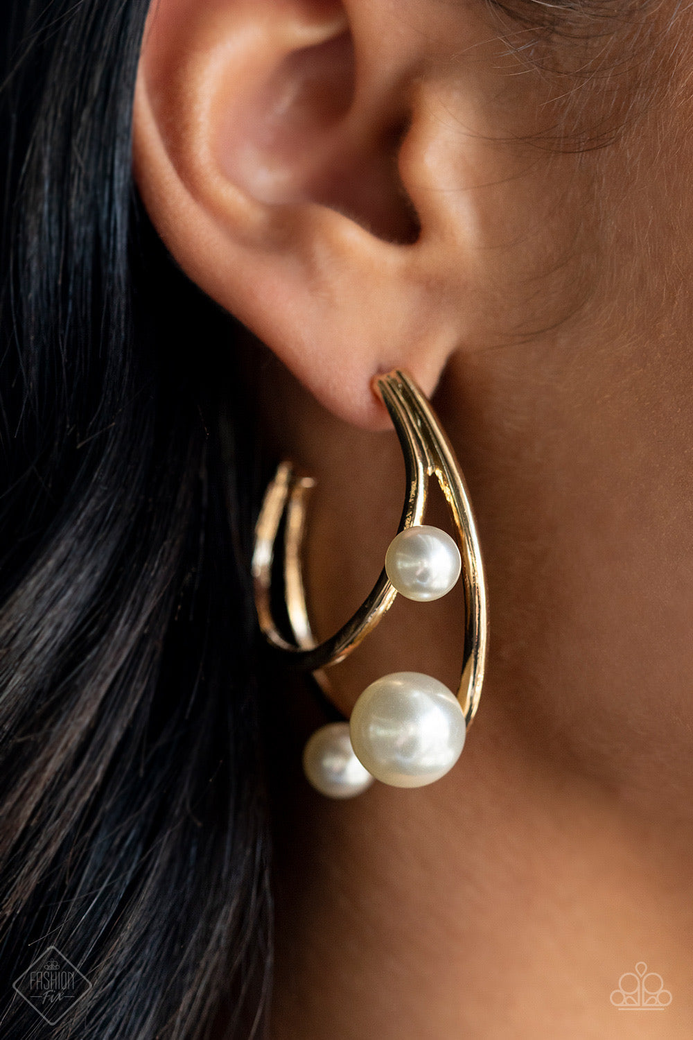 Metro Pier - Gold Earrings- October Fashion Fix 2022 | Paparazzi Accessories
