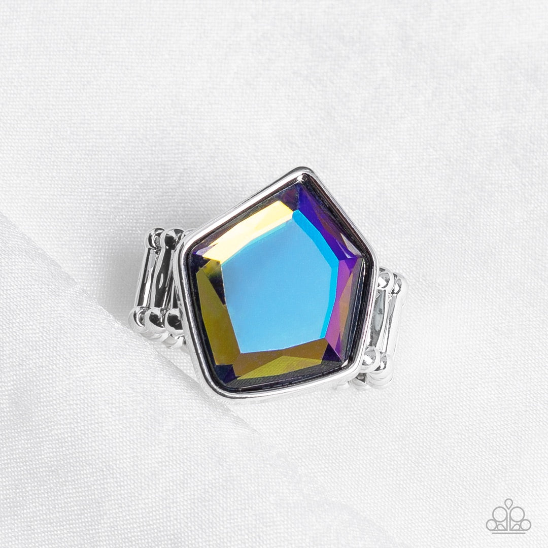 Paparazzi Abstract Escapade - Multi Ring - Pusher P