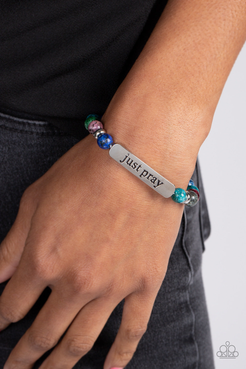 Paparazzi Just Pray - Multi Bracelet -Paparazzi Jewelry Images