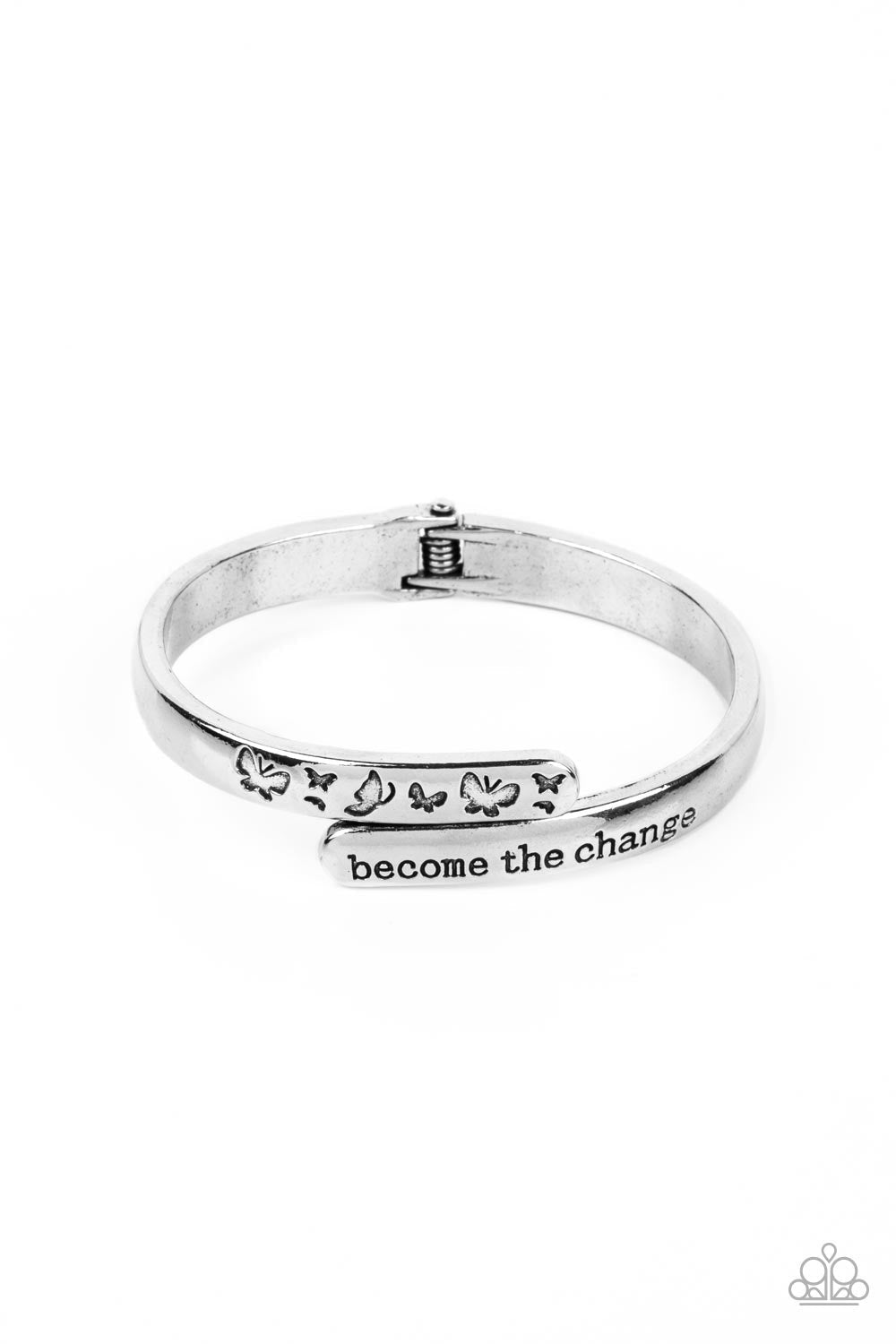 WINGS of Change - Silver Bracelet | Paparazzi Accessories