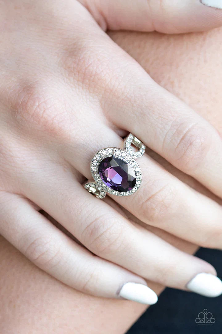 Paparazzi Magnificent Majesty - Purple Ring Paparazzi Jewelry Images