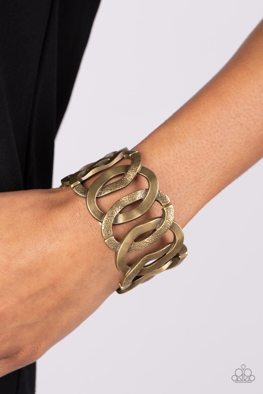 Industrial Indulgence - Brass Bracelet | Paparazzi Accessories