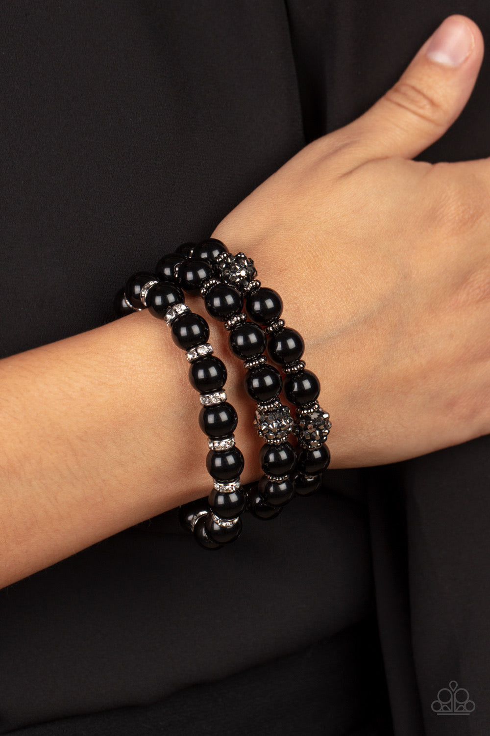 Poshly Packing - Black Bracelet | Paparazzi Accessories