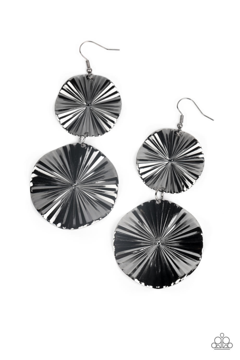 In Your Wildest FAN-tasy - Black Earrings | Paparazzi Accessories