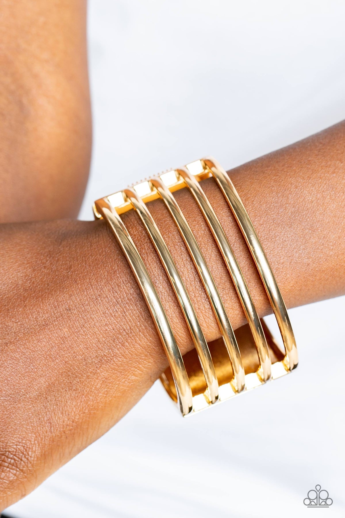 Wayward Warrior - Gold Bracelet | Paparazzi Accessories