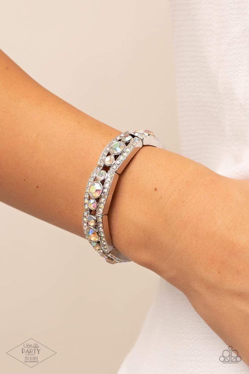 Paparazzi Easy on the ICE - Multi Bracelet - Pink Diamond Life of the Party Exclusive