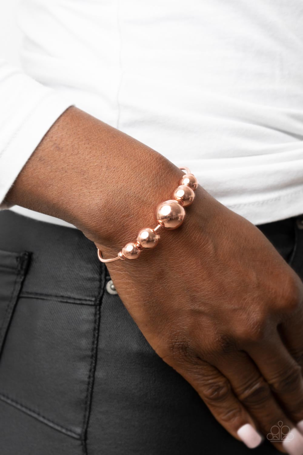 Paparazzi Bead Creed - Copper Bracelet -Paparazzi Jewelry Images