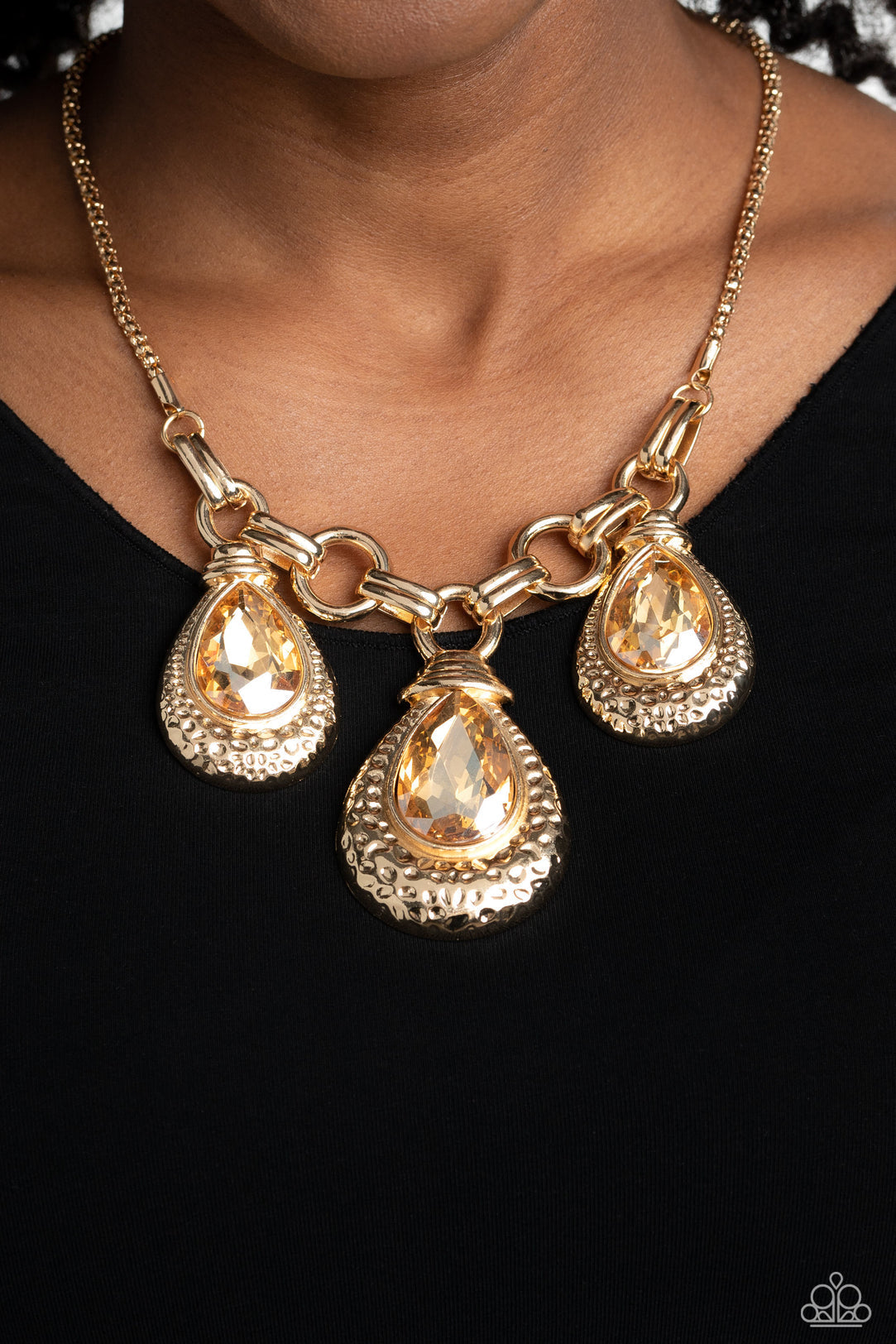 Paparazzi Built Beacon - Gold Necklace Paparazzi Jewelry Images