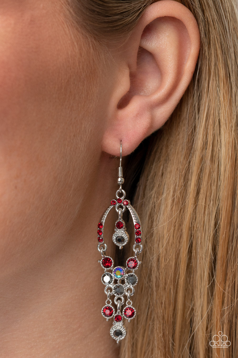 Paparazzi Sophisticated Starlet - Red Earrings - Pusher P