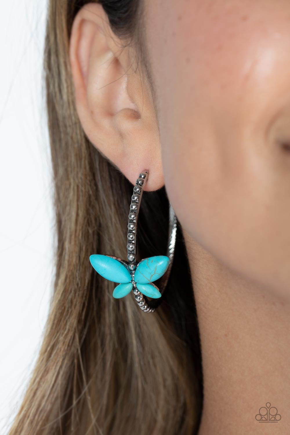 Paparazzi Bohemian Butterfly - Blue Earrings - Butterfly Jewelry Paparazzi jewelry images