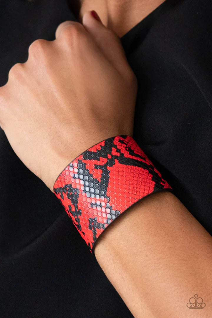 Paparazzi The Rest Is Hiss-tory Red Bracelet Paparazzi Jewelry Images