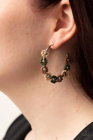 Growth Spurt Green Hoop Earring