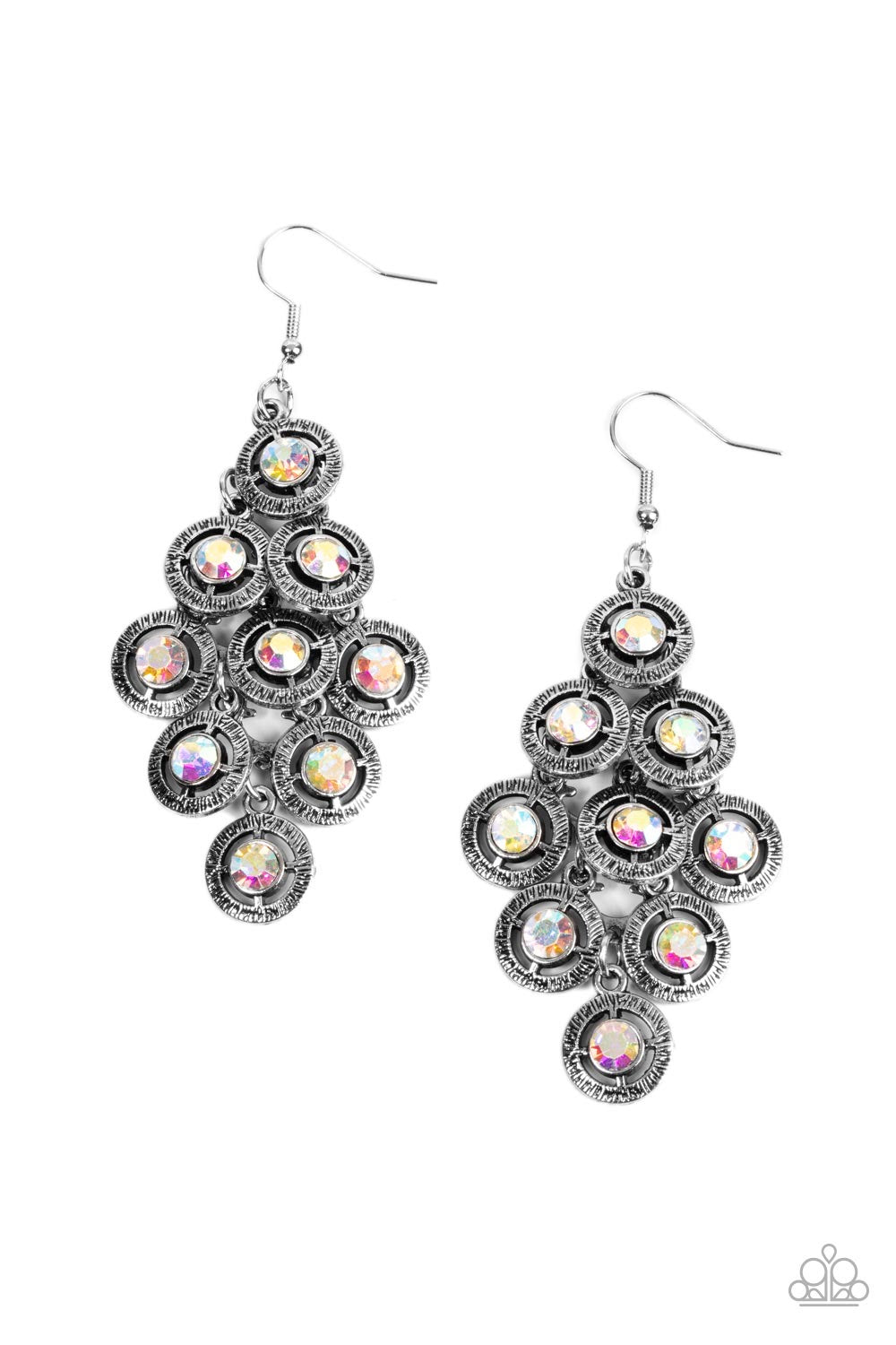 Constellation Cruise - Multi Earrings - Silver | Paparazzi Accessories
