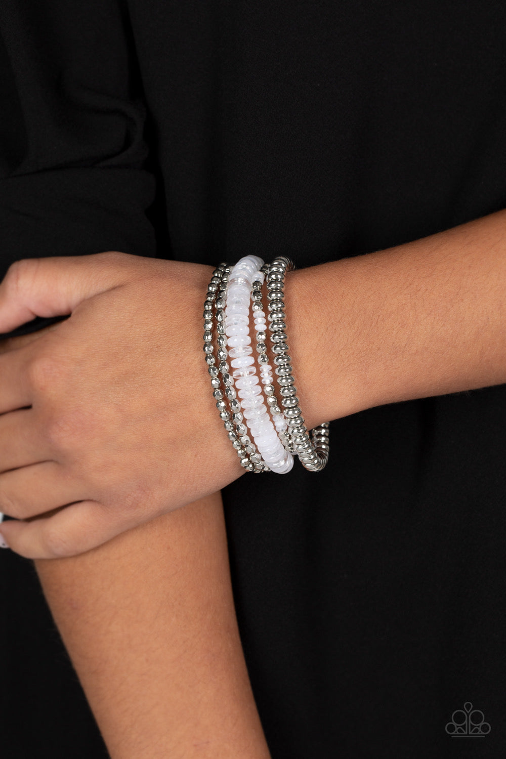 Pristine Pixie Dust - White Bracelet | Paparazzi Accessories