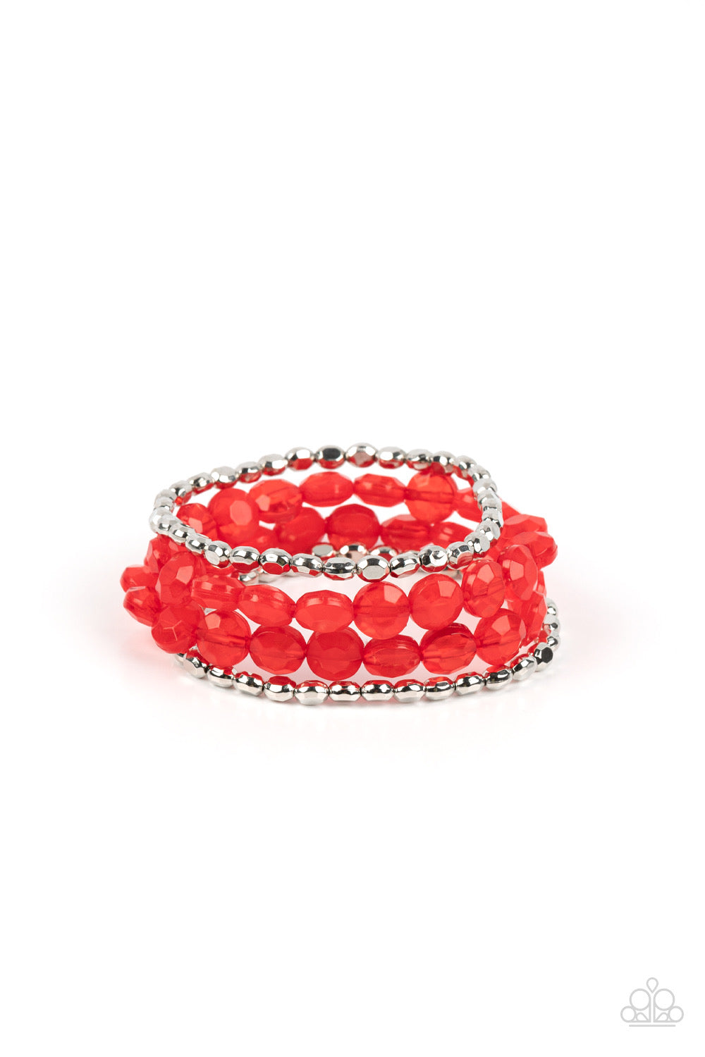 Seaside Siesta - Red Bracelet | Paparazzi Accessories