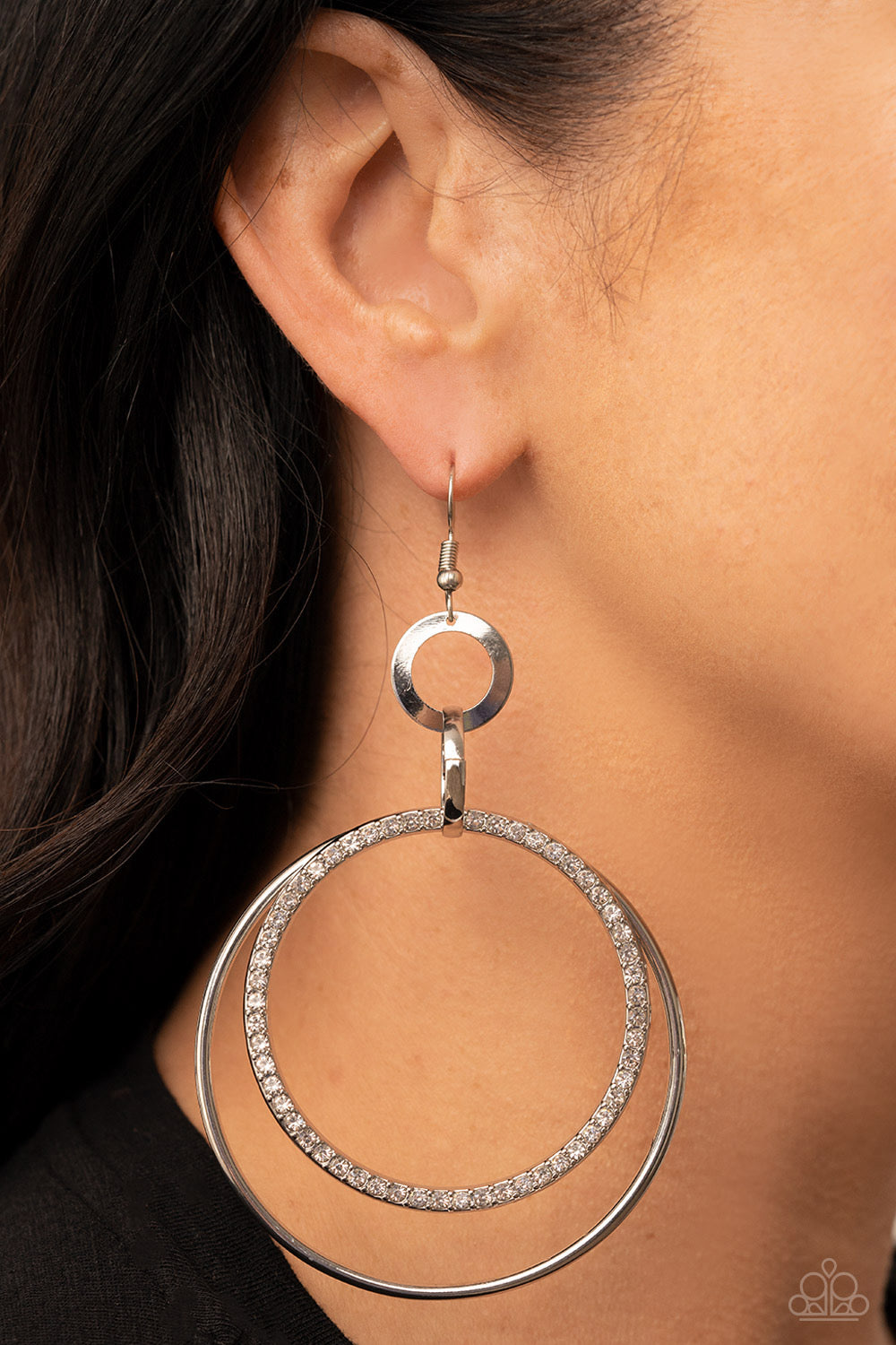 Haute Hysteria - White Earrings | Paparazzi Accessories