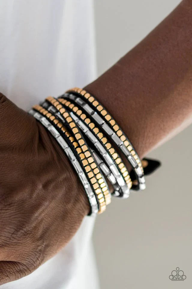 Paparazzi This Time With Attitude Black Bracelet Paparazzi Jewelry Images
