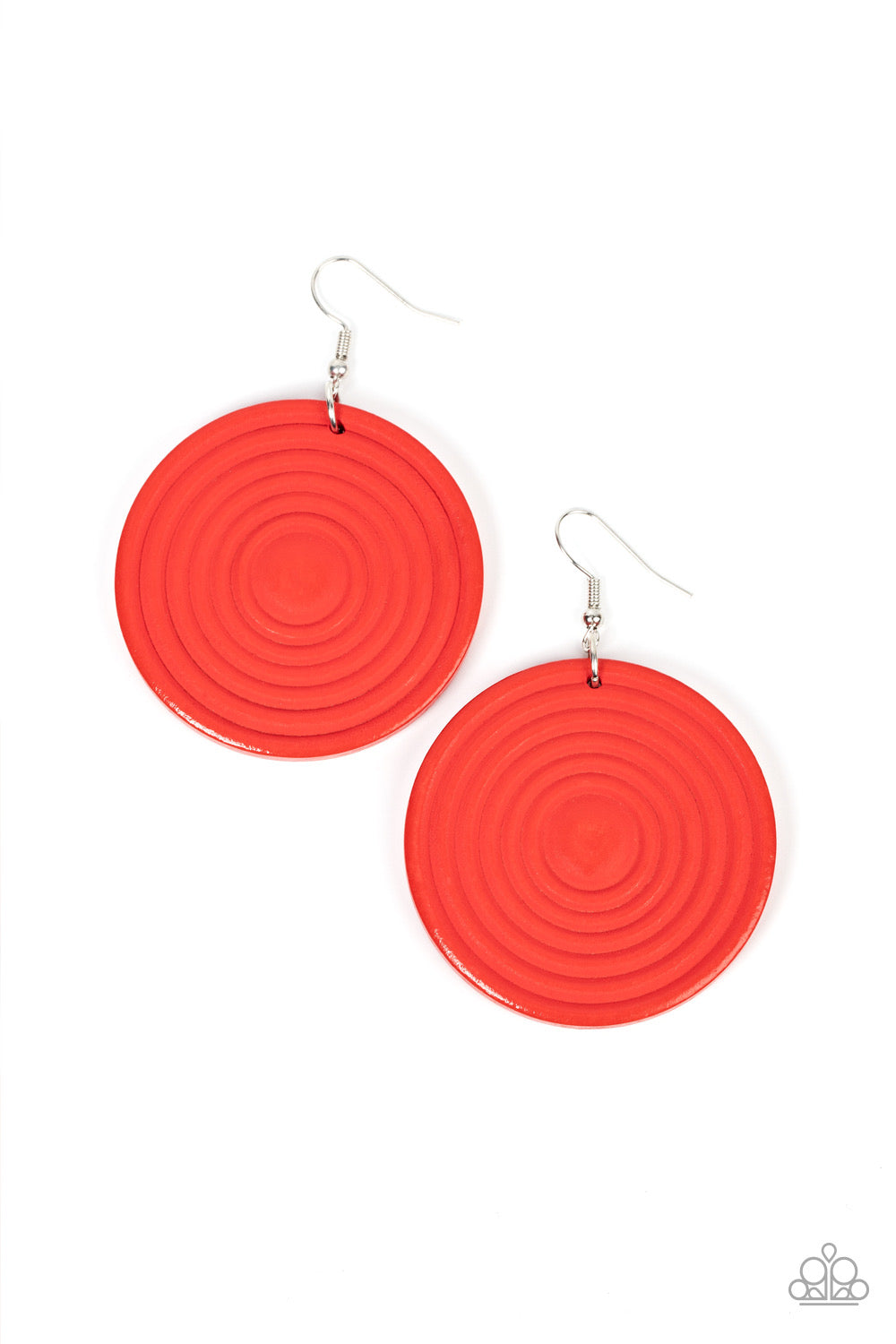 Caribbean Cymbal - Red Earrings | Paparazzi Accessories