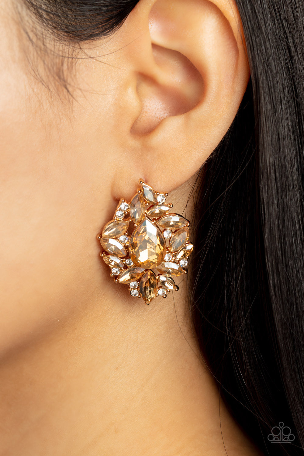 We All Scream for Ice QUEEN - Gold Earrings | Paparazzi Accessories