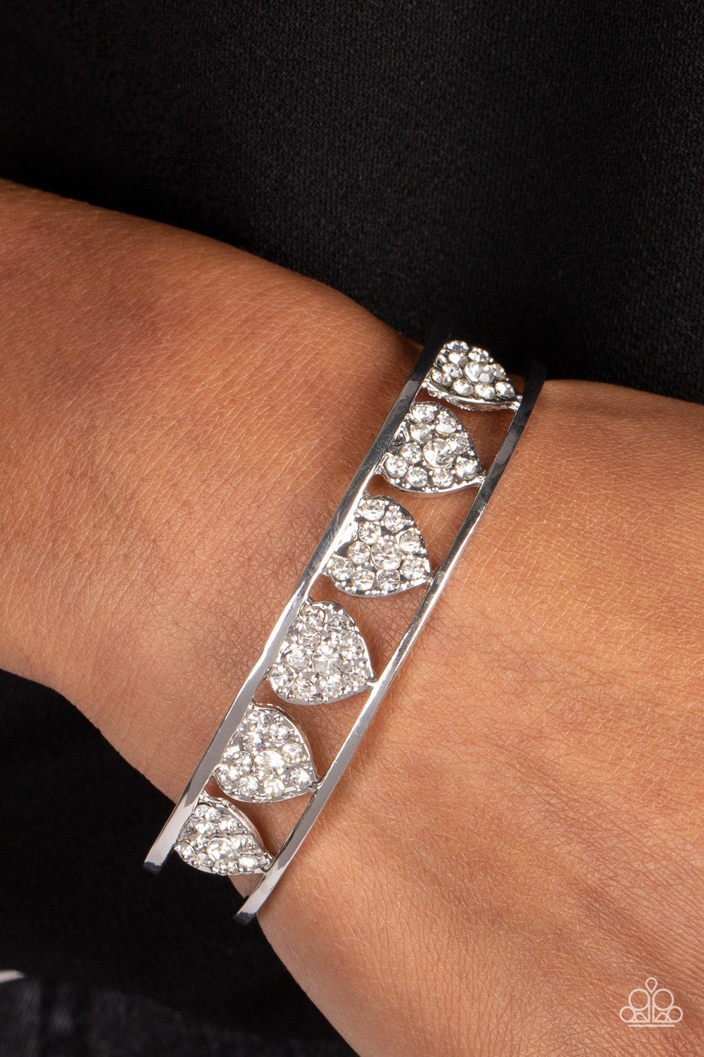 Paparazzi Decadent Devotion - White Bracelet -Paparazzi Jewelry Images