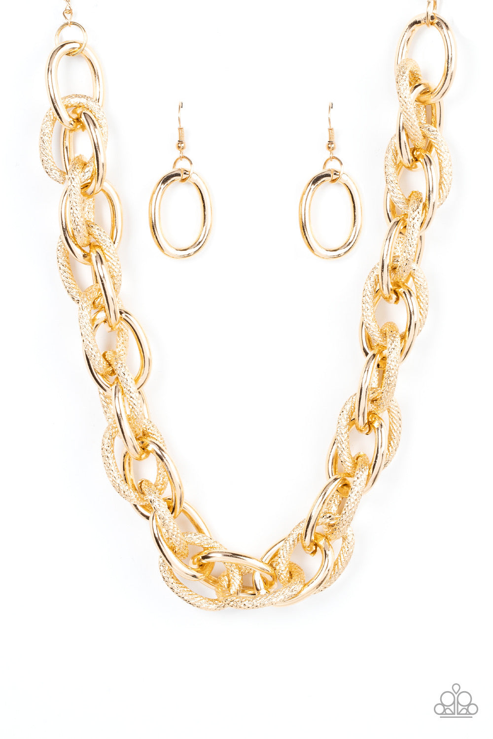 License to Chill- Gold Necklace - 2023 Empower Me Pink Exclusive | Paparazzi Accessories