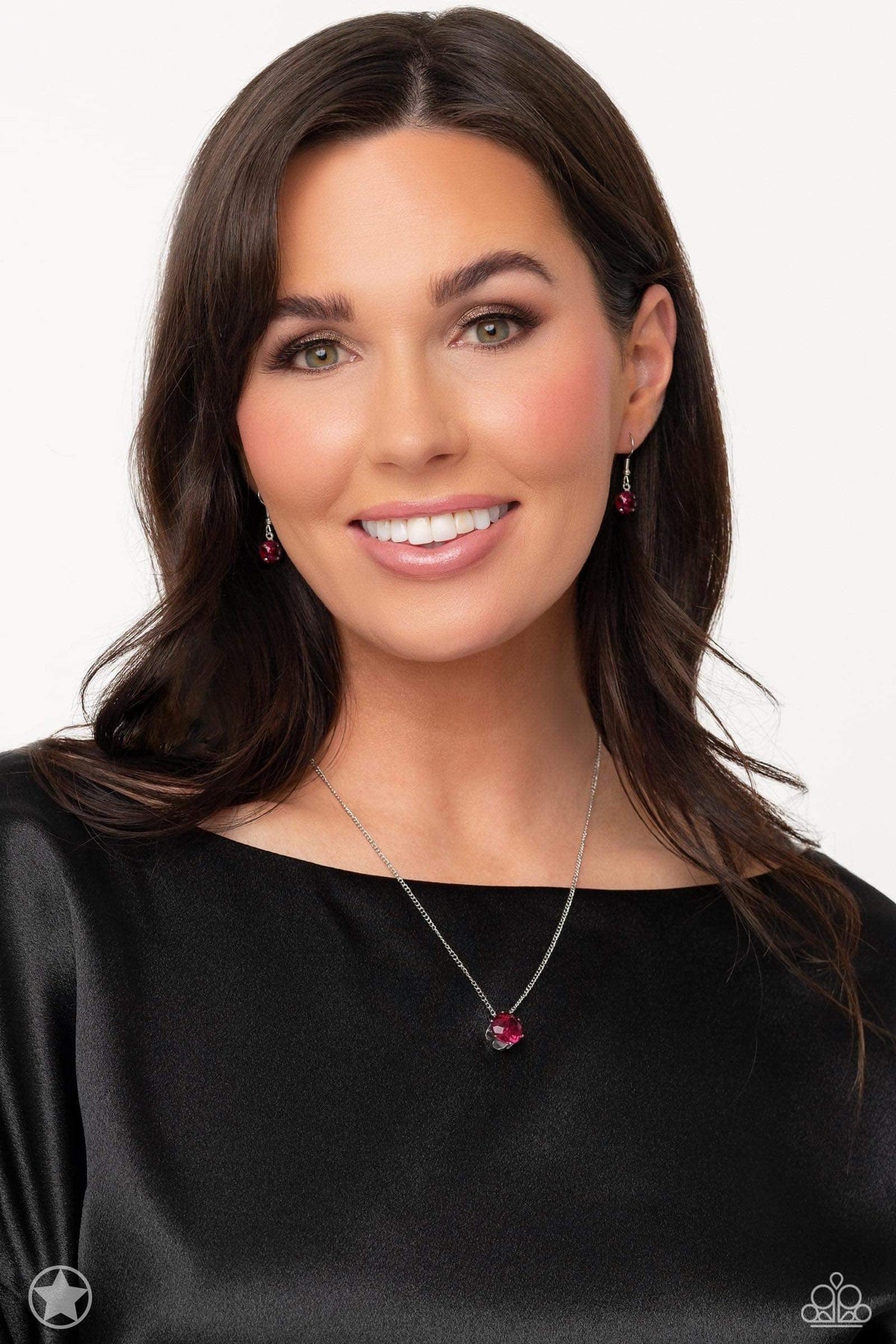 What a Gem - Pink Necklace - Limited Edition - Silver | Paparazzi Accessories