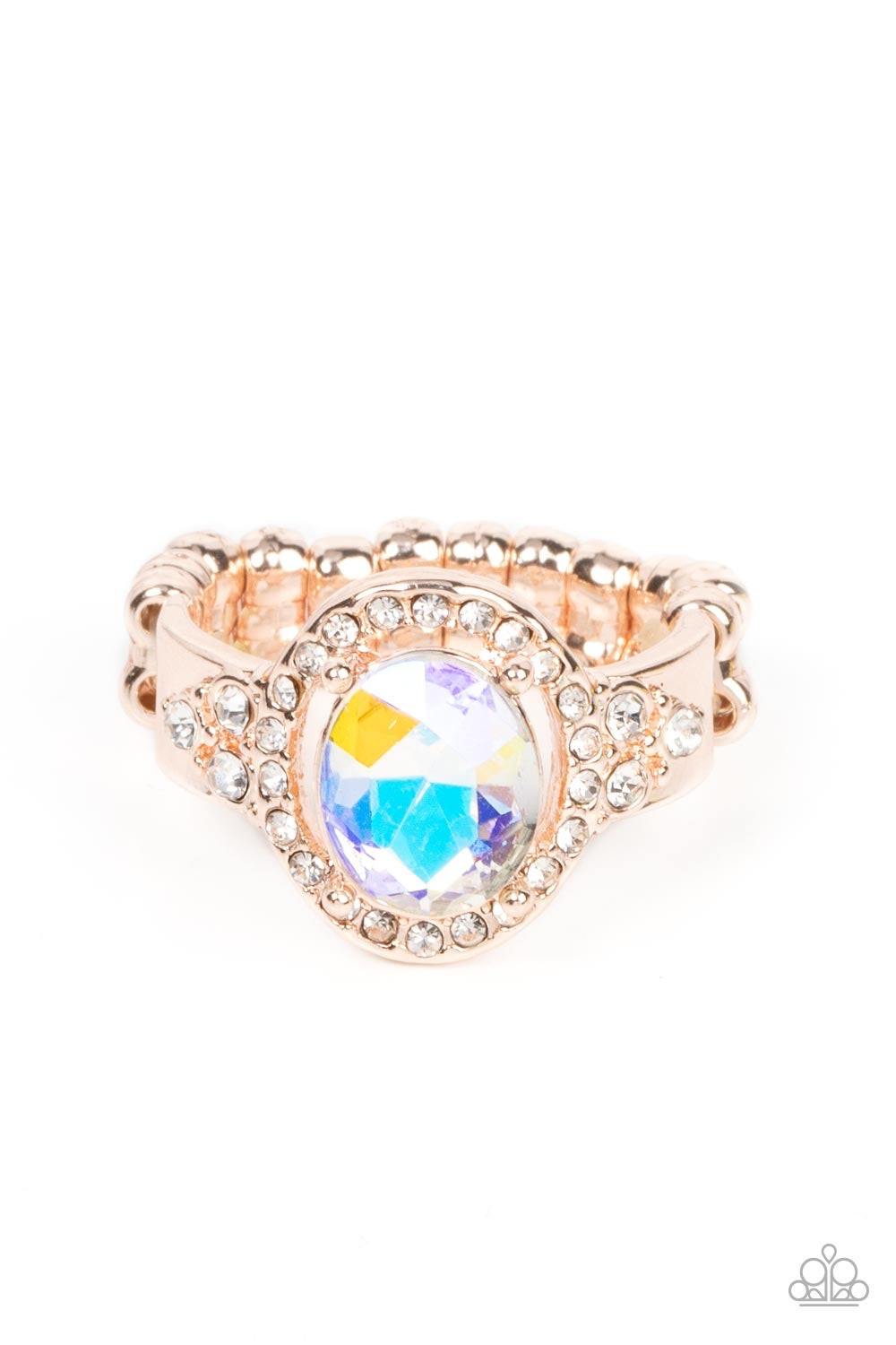 Dazzling I Dos - Rose Gold Ring | Paparazzi Accessories