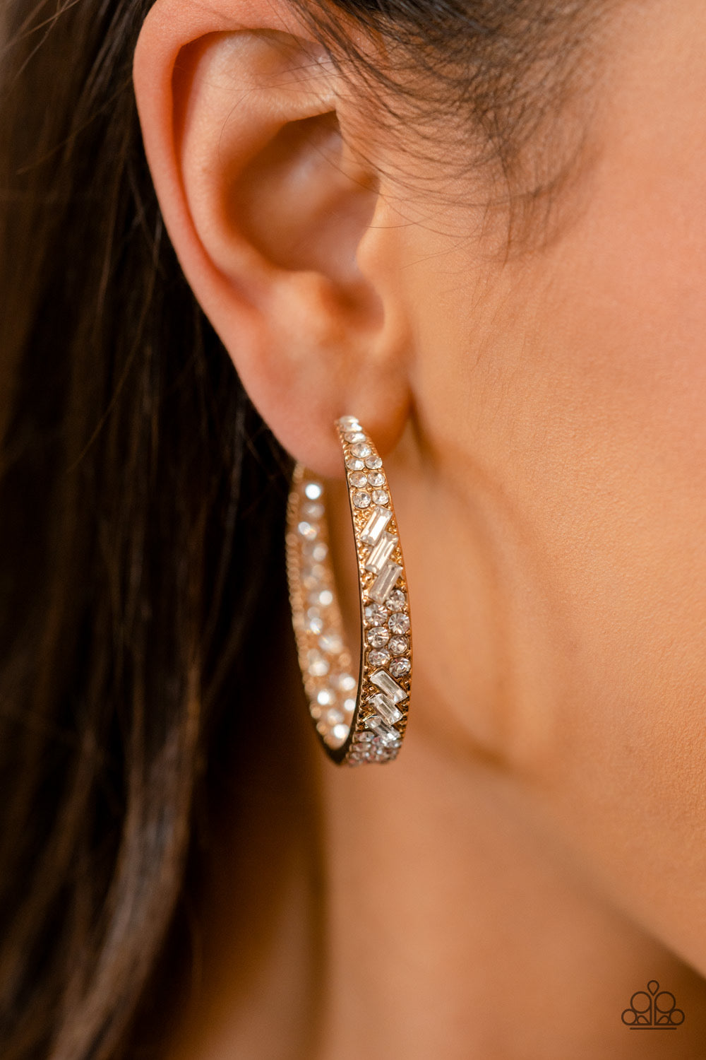 GLITZY By Association - Gold Earrings