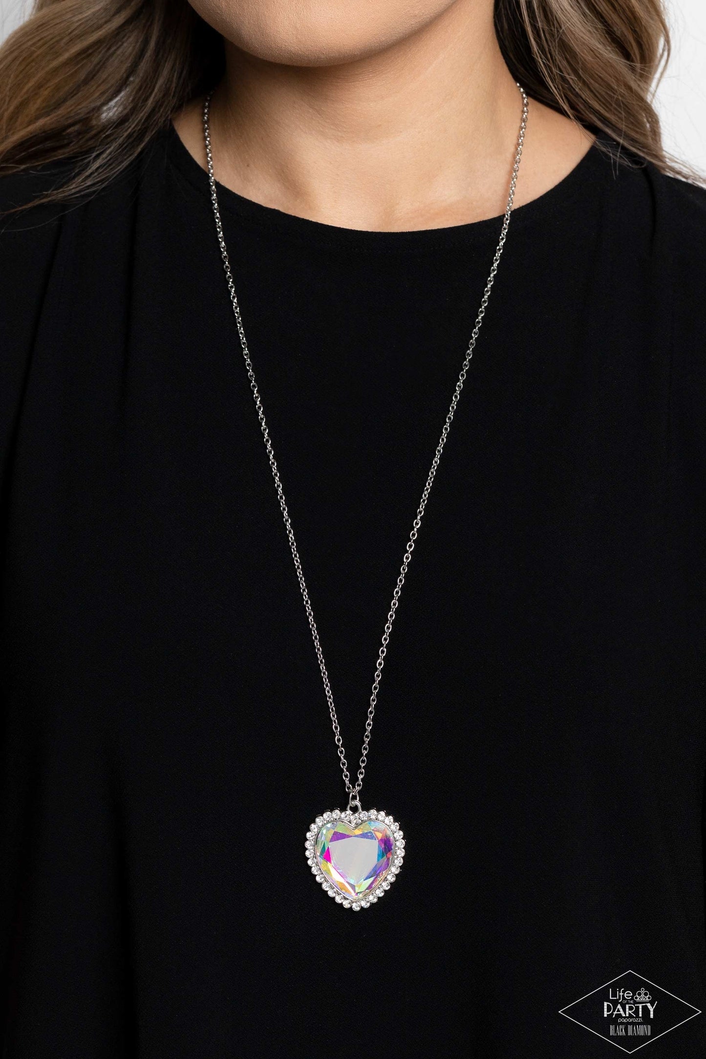 Paper Prismatically Twitterpated - Multi Necklace- Black Diamond Life of the Party