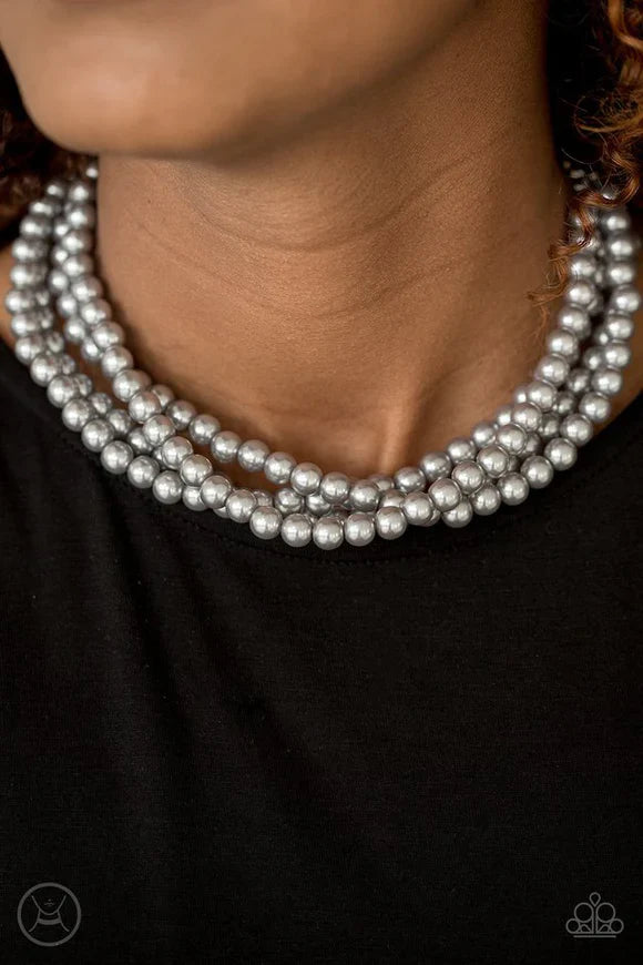 Vintage Romance - Silver Choker Necklace | Paparazzi Accessories